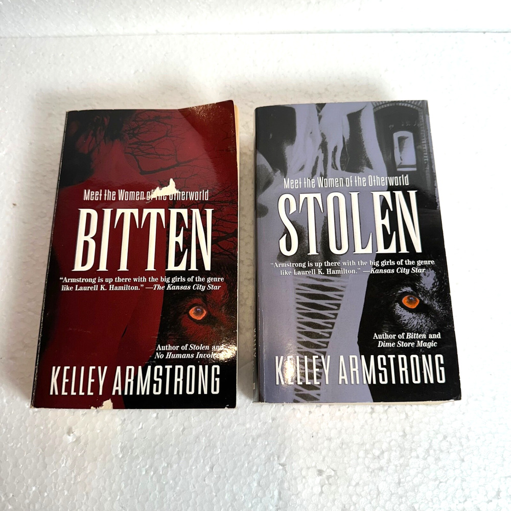 Stolen and Bitten Kelley Armstrong Women of the Otherworld Paperback Book Lot